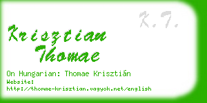 krisztian thomae business card